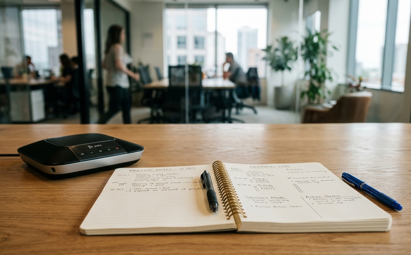 Workspace visual for Meeting Notes that Turn into Decisions