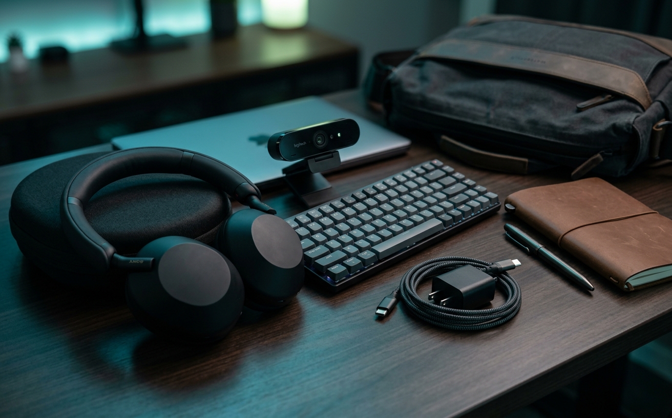 Workspace visual for Webcams that Flatter without Fuss