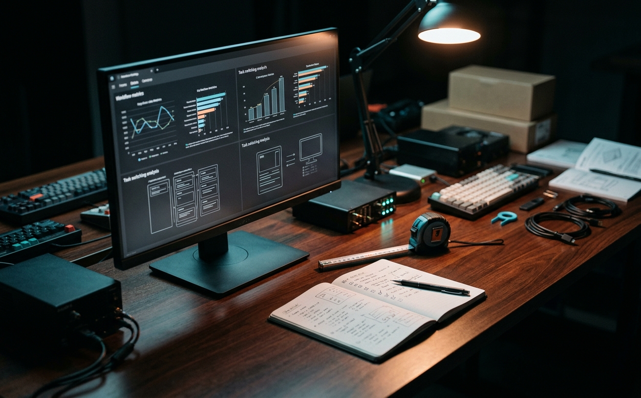 Systems Desk workspace desk visual